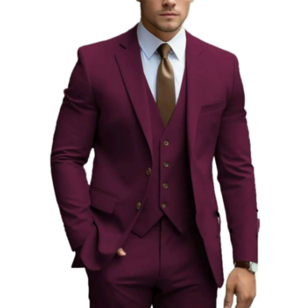 Adrian | Men's Slim Fit Three Piece Suit