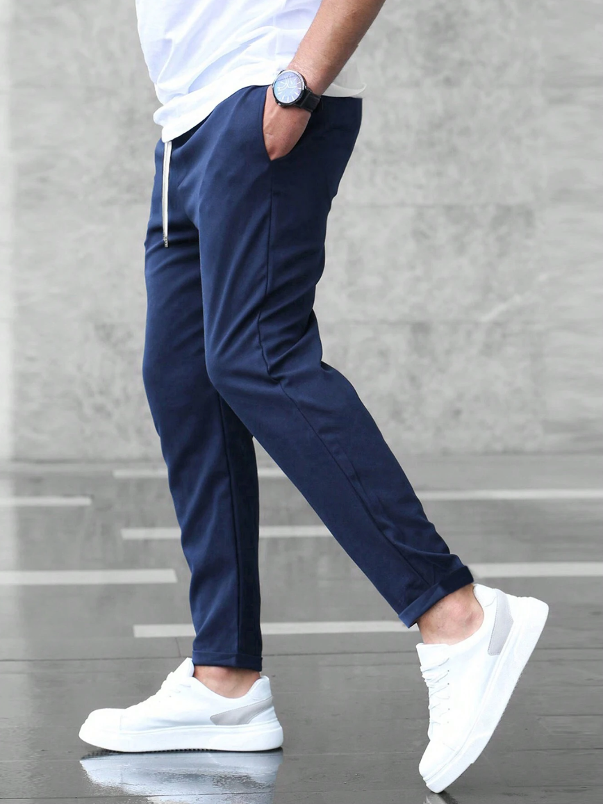 Nathan | Men's Slim-Fit Casual Trousers