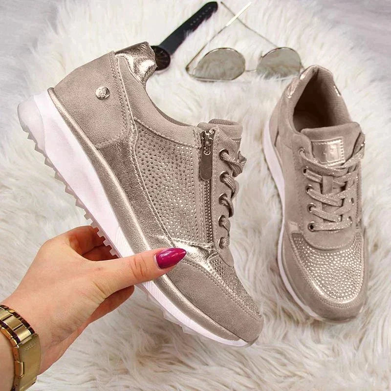 Nora | Women's Platform Lace-Up Sneakers
