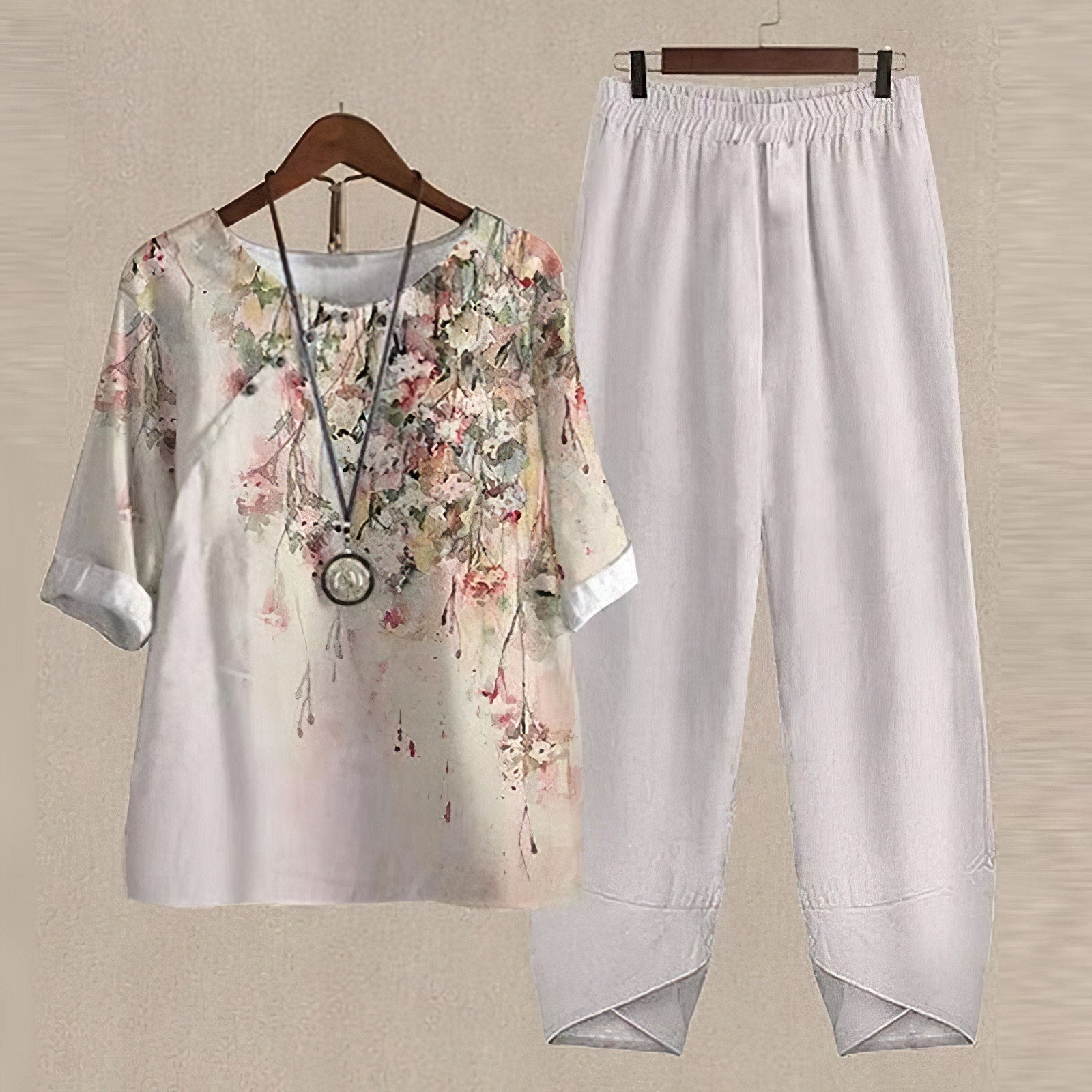Sienna | Women's Button-Down Top And Palazzo Pant Set