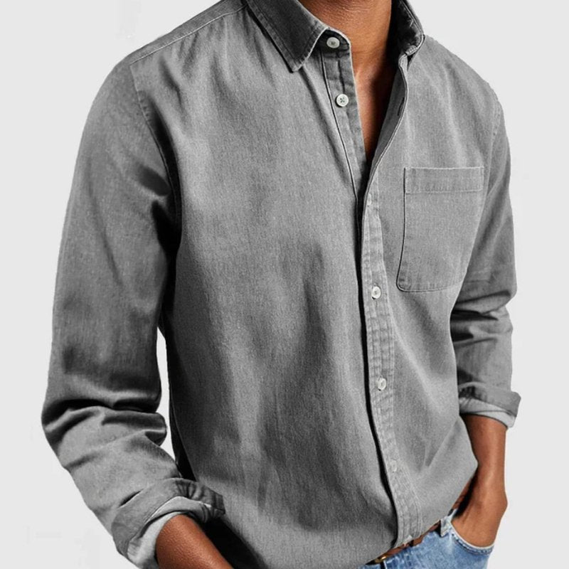 Lucas | Men's Button-Up Denim Shirt
