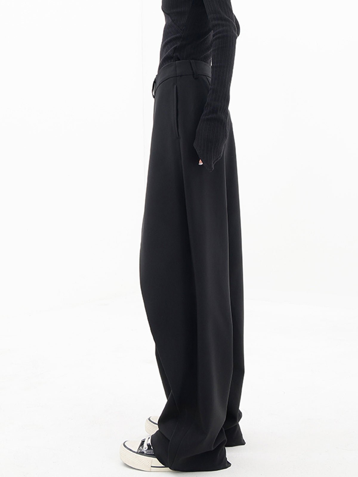 Clara | Women's Asymmetric Wrap Wide-Leg Trousers