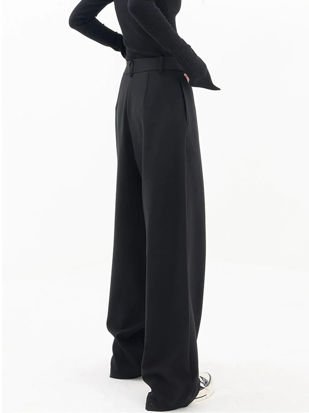 Clara | Women's Asymmetric Wrap Wide-Leg Trousers