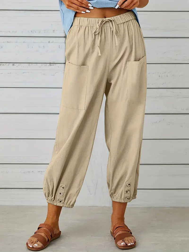 Nora | Women's Loose Fit Drawstring Casual Pants