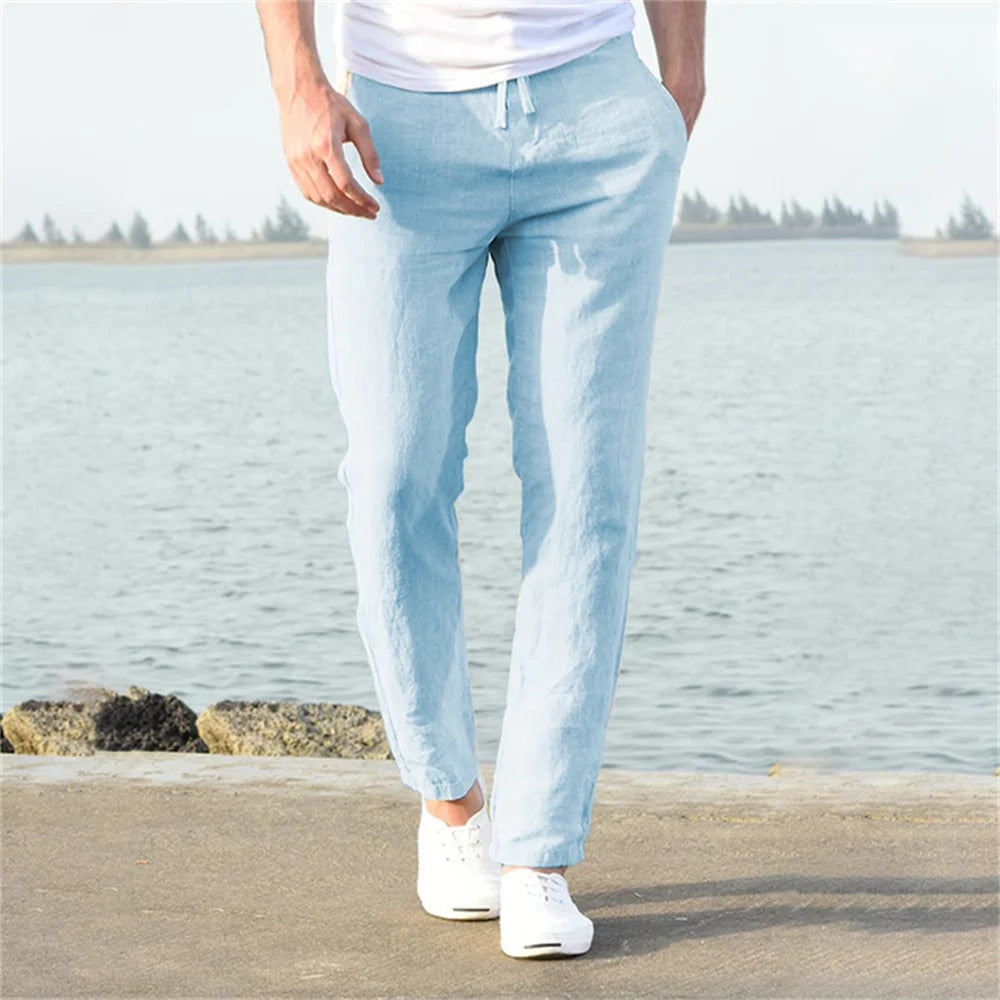 Felix | Men's Drawstring Linen Trousers
