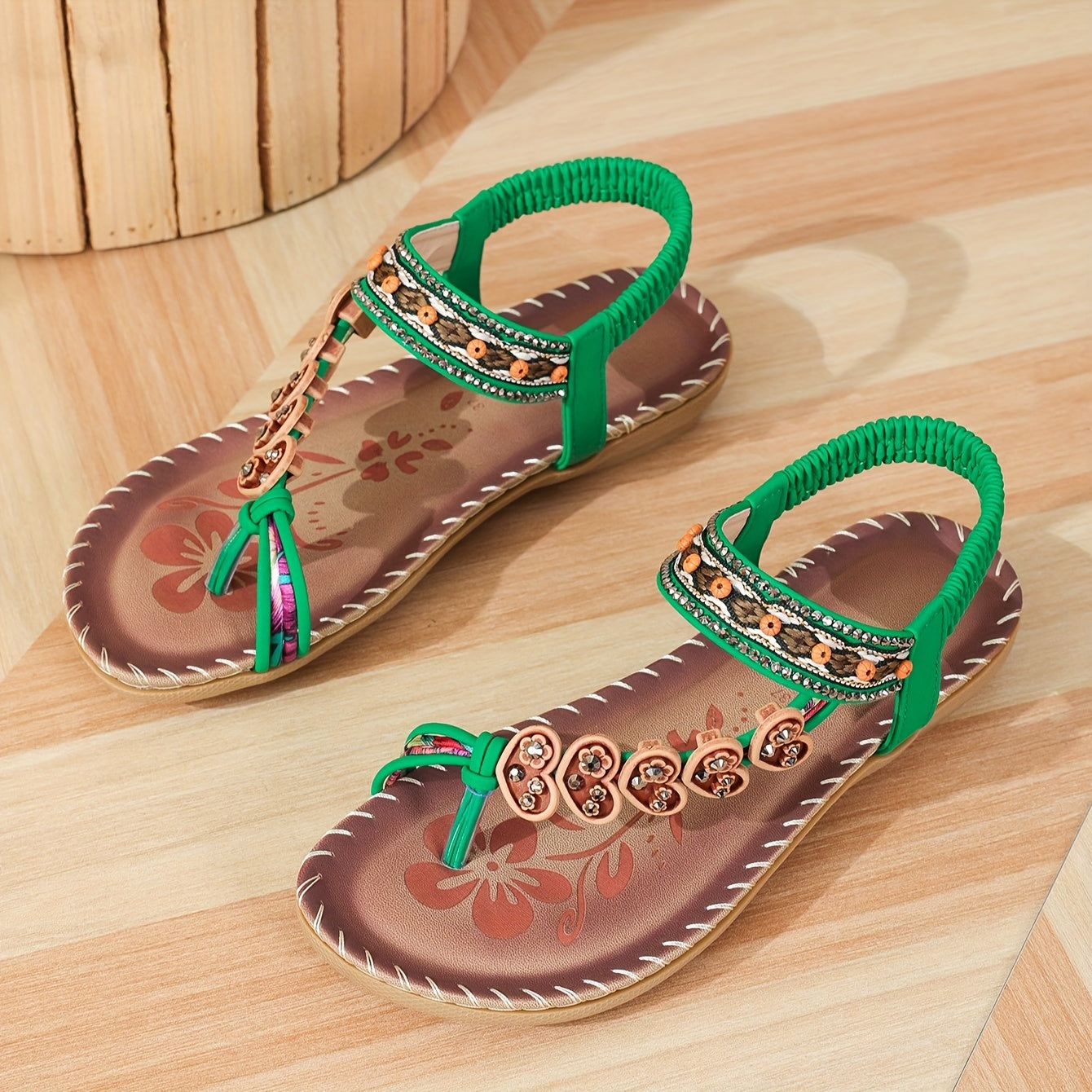 Layla | Women's Beaded Back Strap Sandals