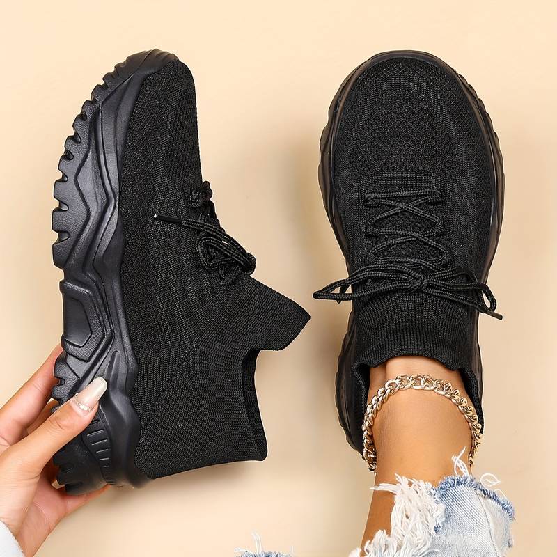 Ava | Women's Lace-Up Thick Sole Sneakers