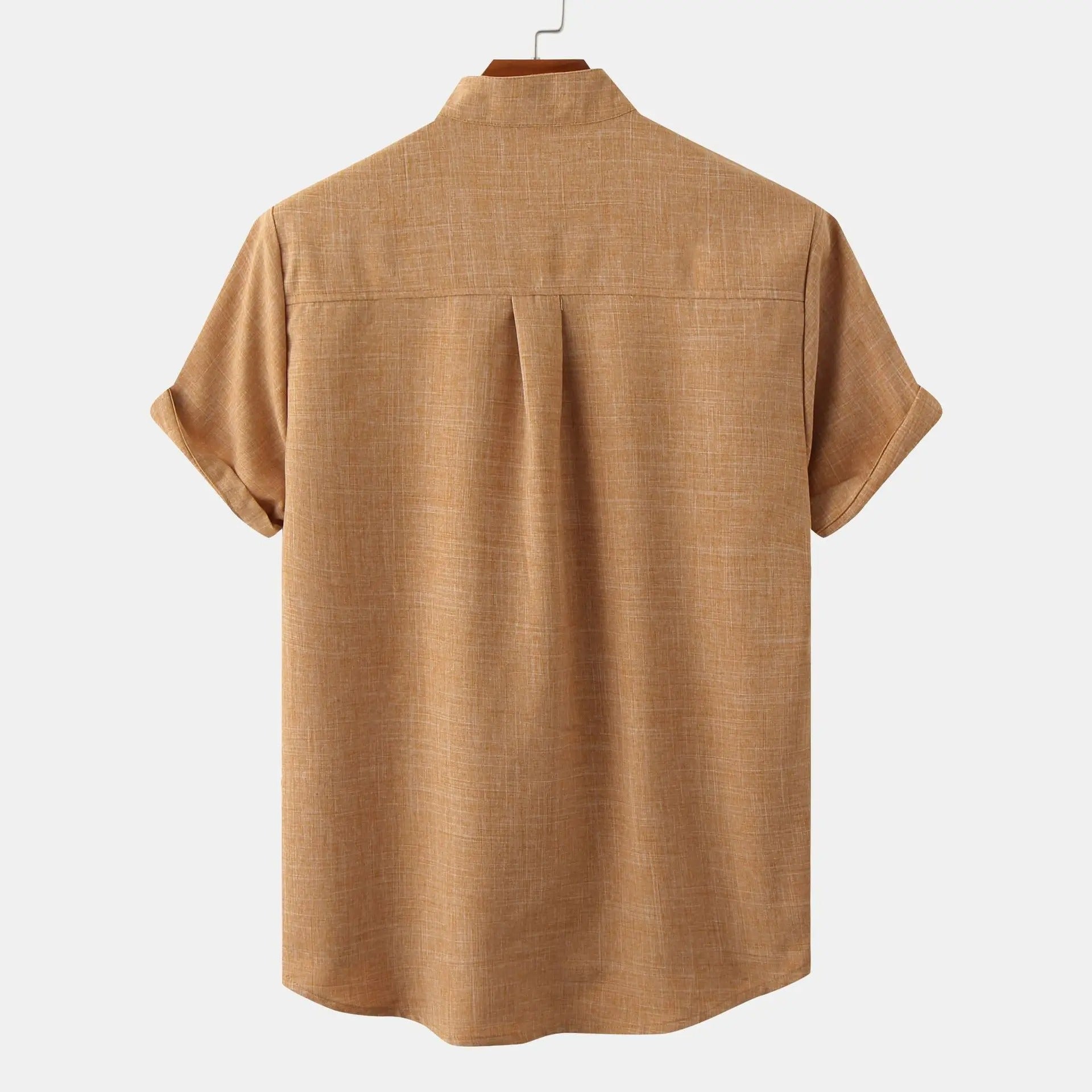 Liam | Men's Stand Collar Casual Button Shirt