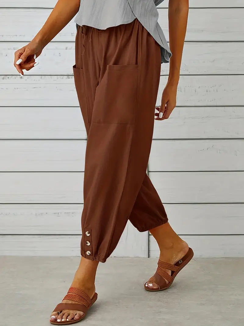 Nora | Women's Loose Fit Drawstring Casual Pants