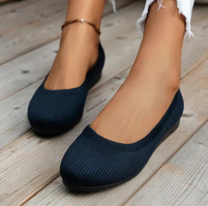 Ava | Women's Knit Slip-On Ballet Flats