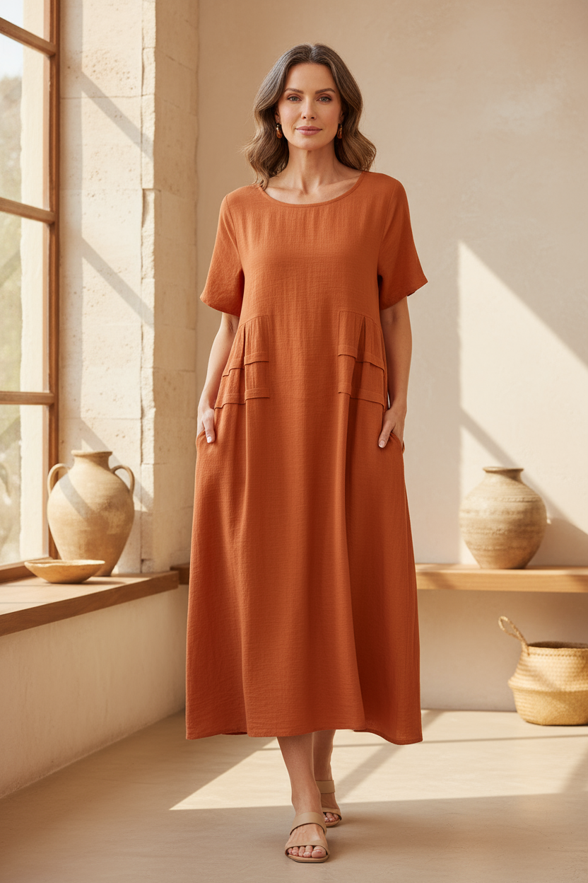 Savannah | Women's Loose Beach Midi Dress