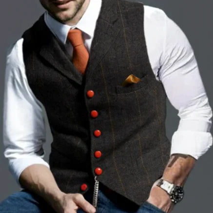 Arthur | Men's Classic Lapel Collar Vest