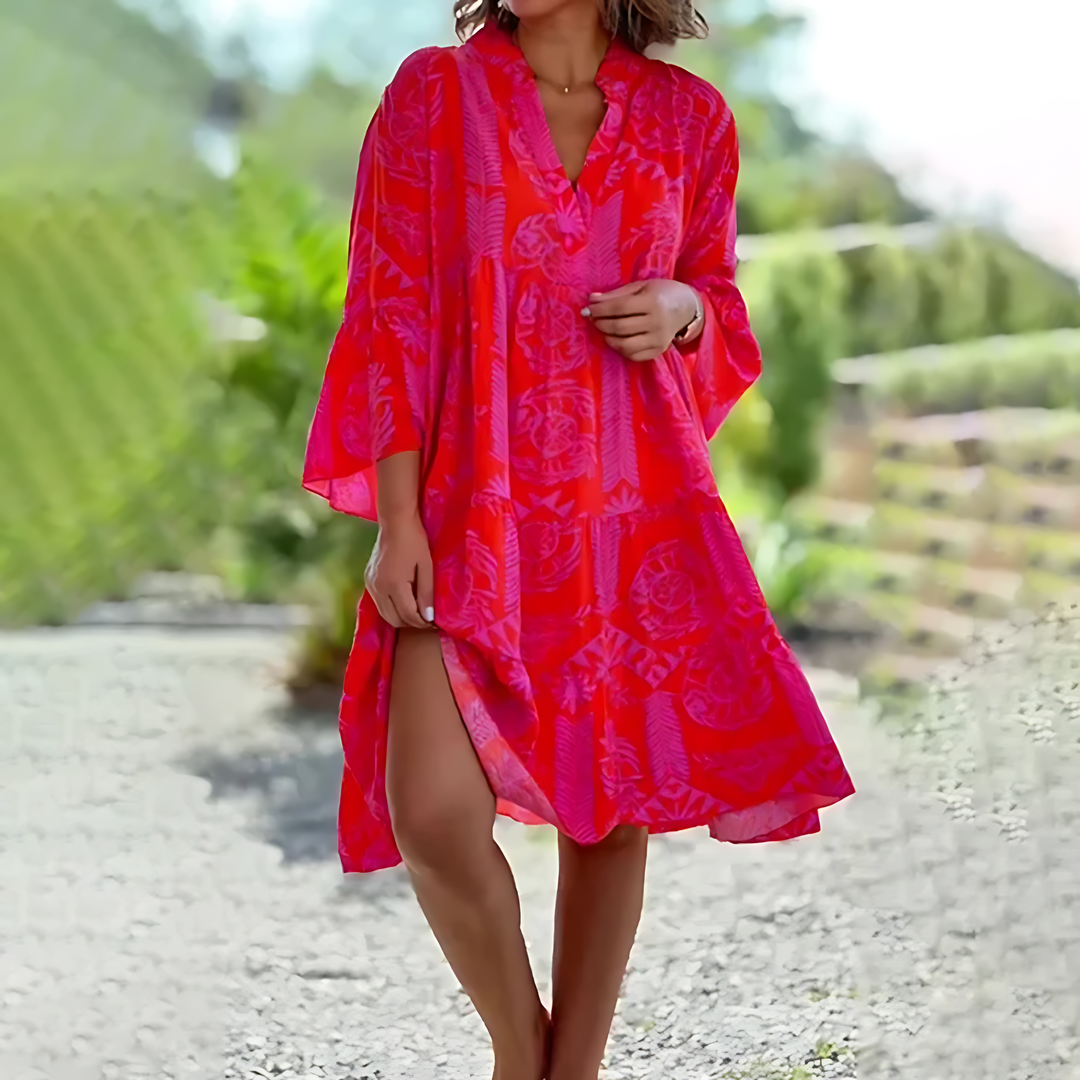 Lila | Women's Floral Tiered Summer Dress