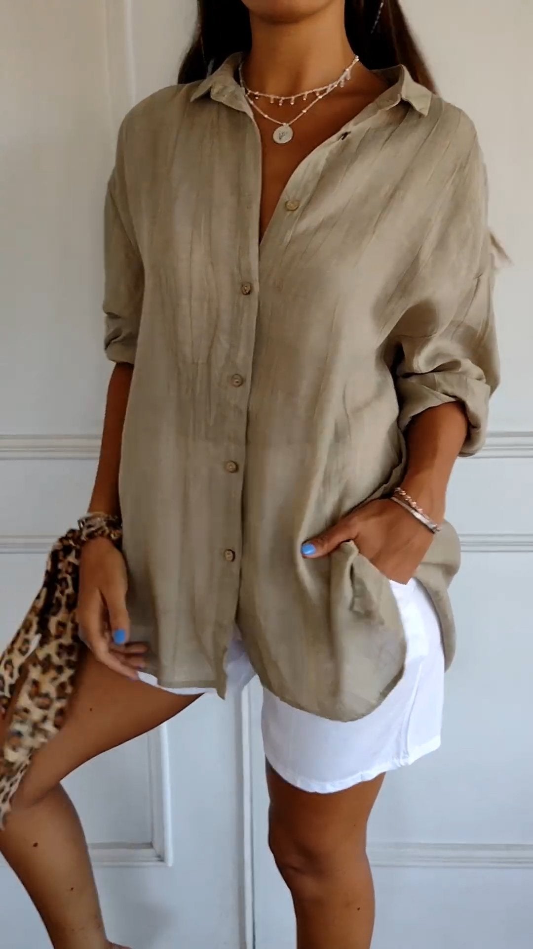 Avery | Women's Button Down Collared Summer Shirt