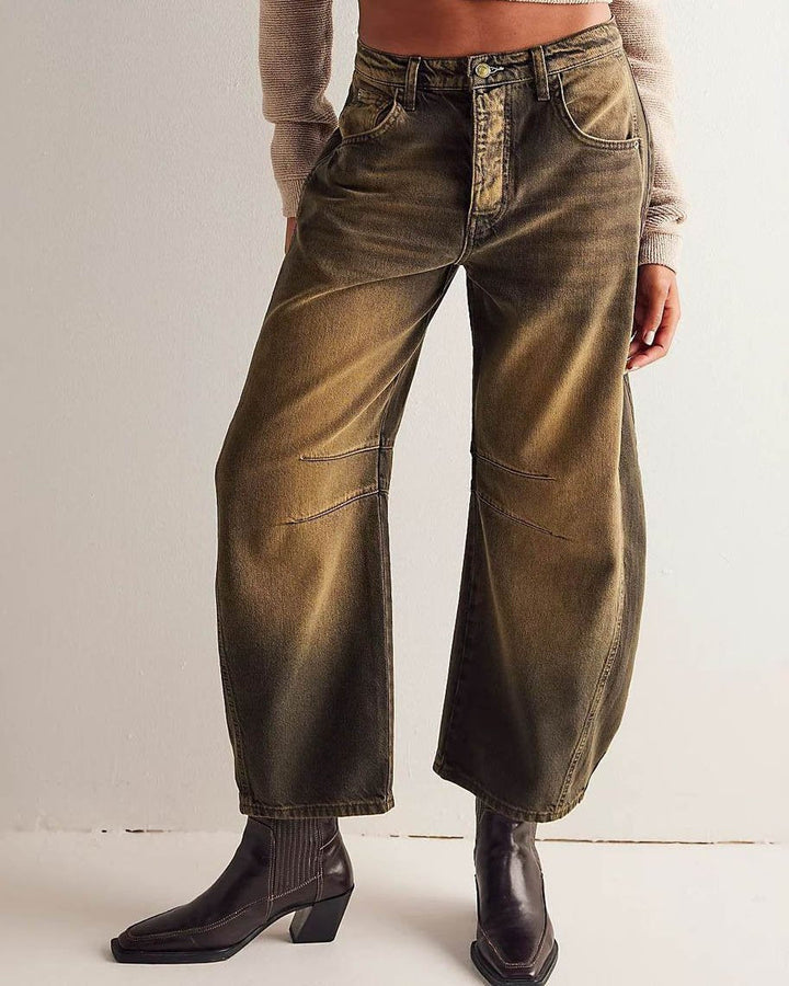 Amelia | Women's Mid-Rise Barrel Leg Jeans