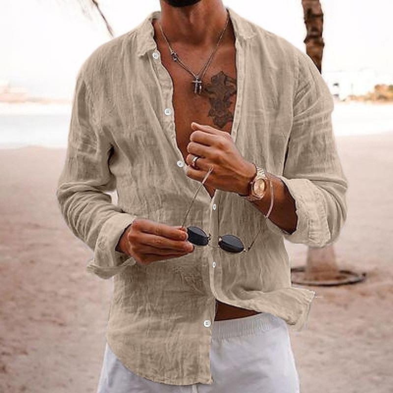 Noah | Men's Button-Up Linen Shirt