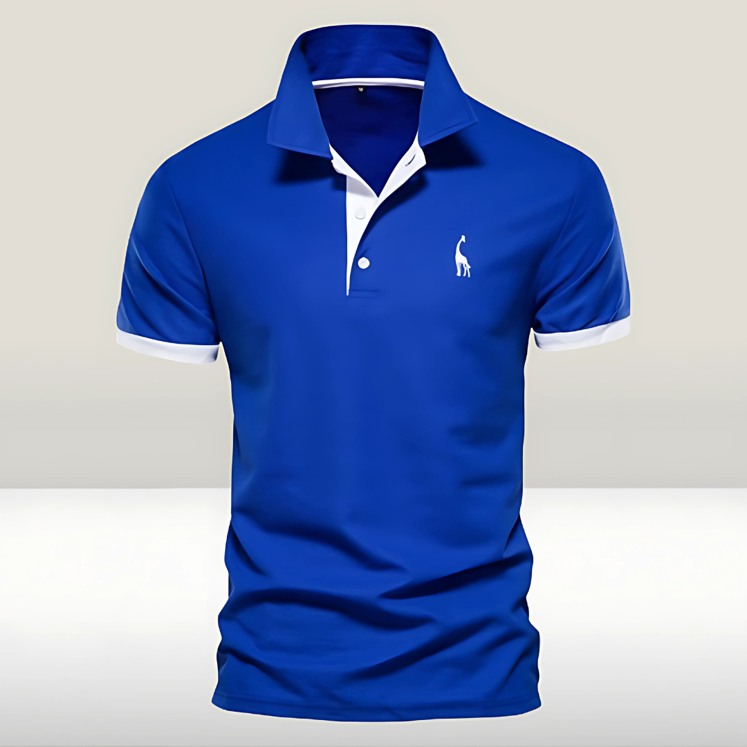 Leon | Men's Slim Fit Contrast Polo Shirt