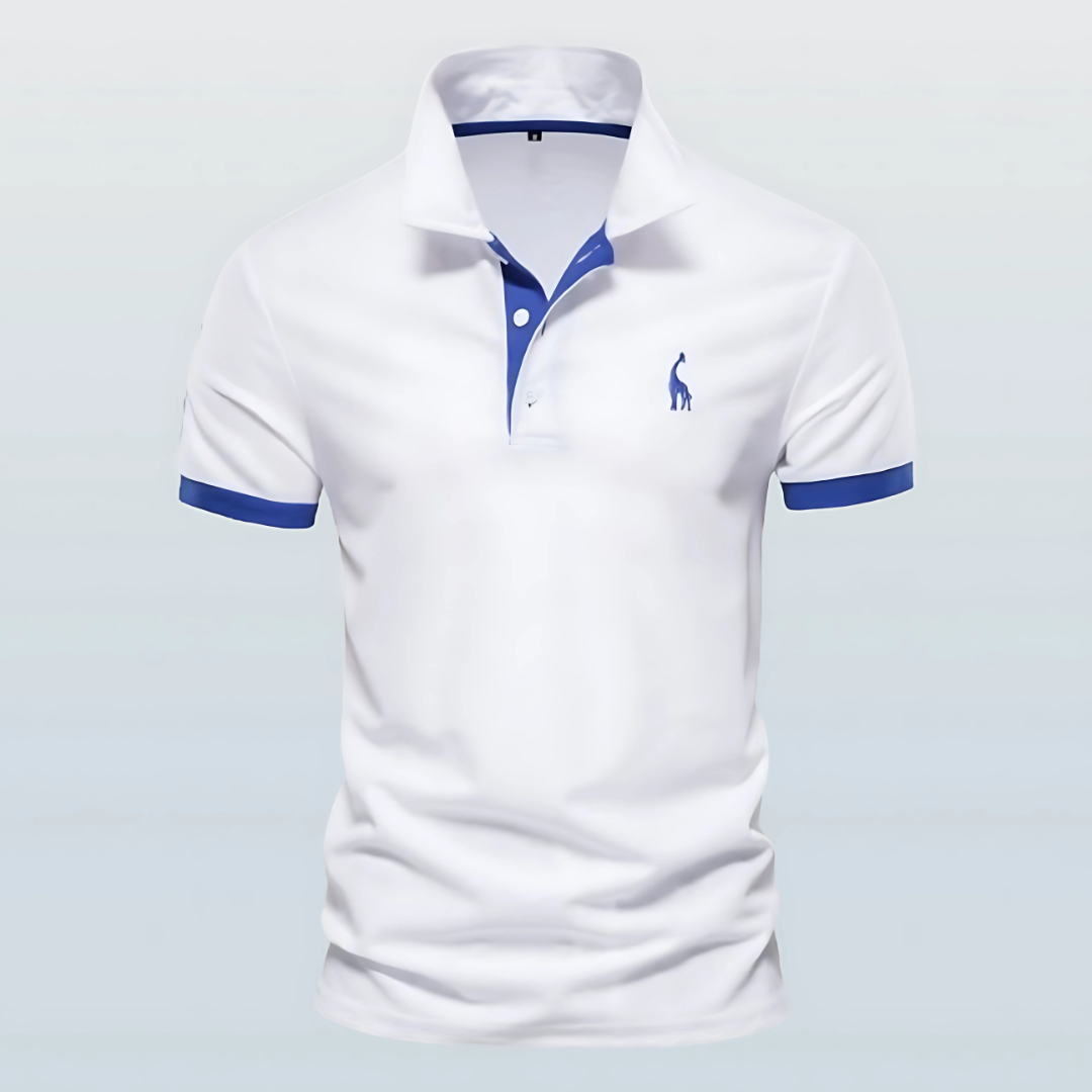 Leon | Men's Slim Fit Contrast Polo Shirt