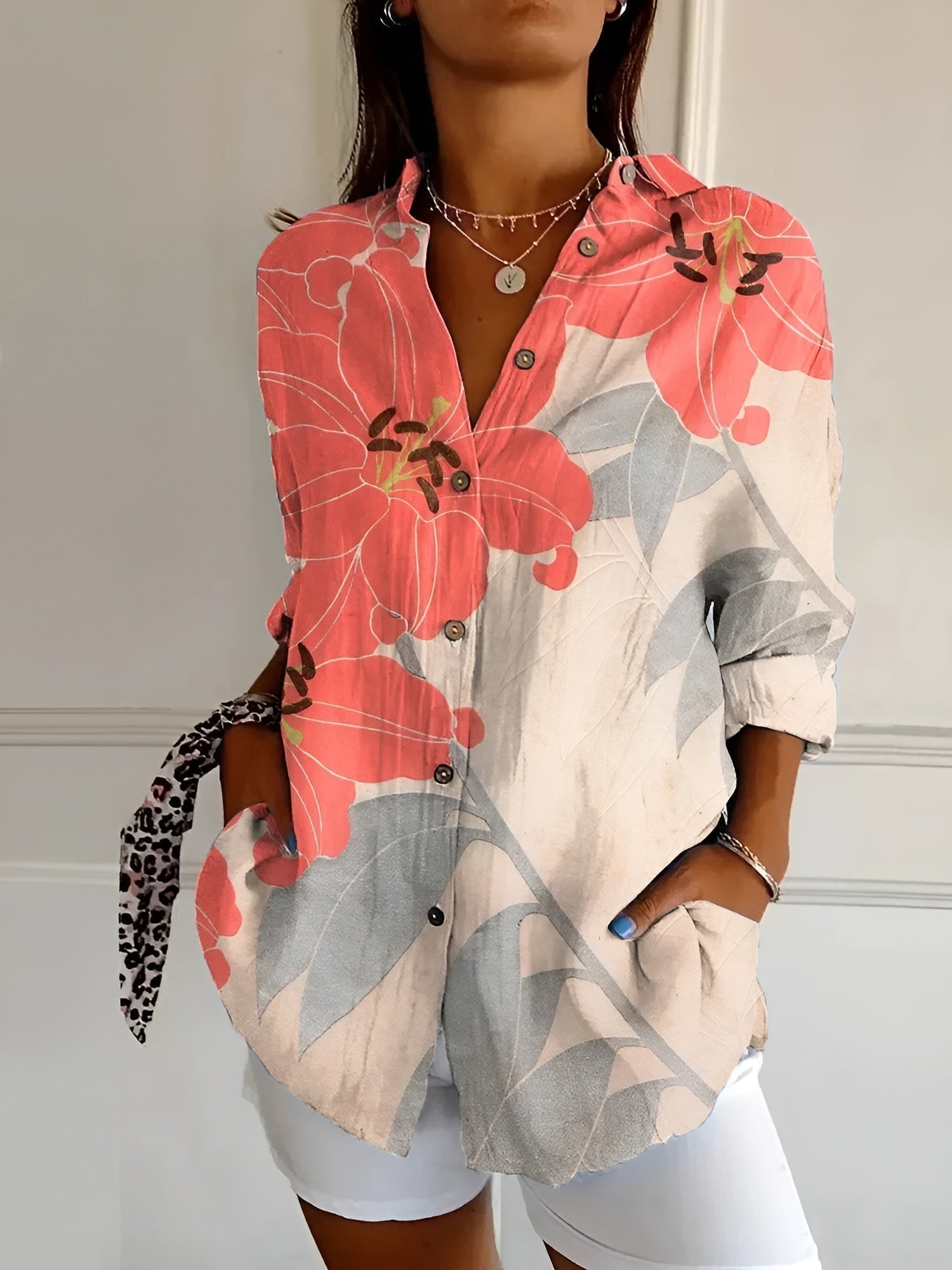 Emma | Women's Relaxed Long Sleeve Button Shirt