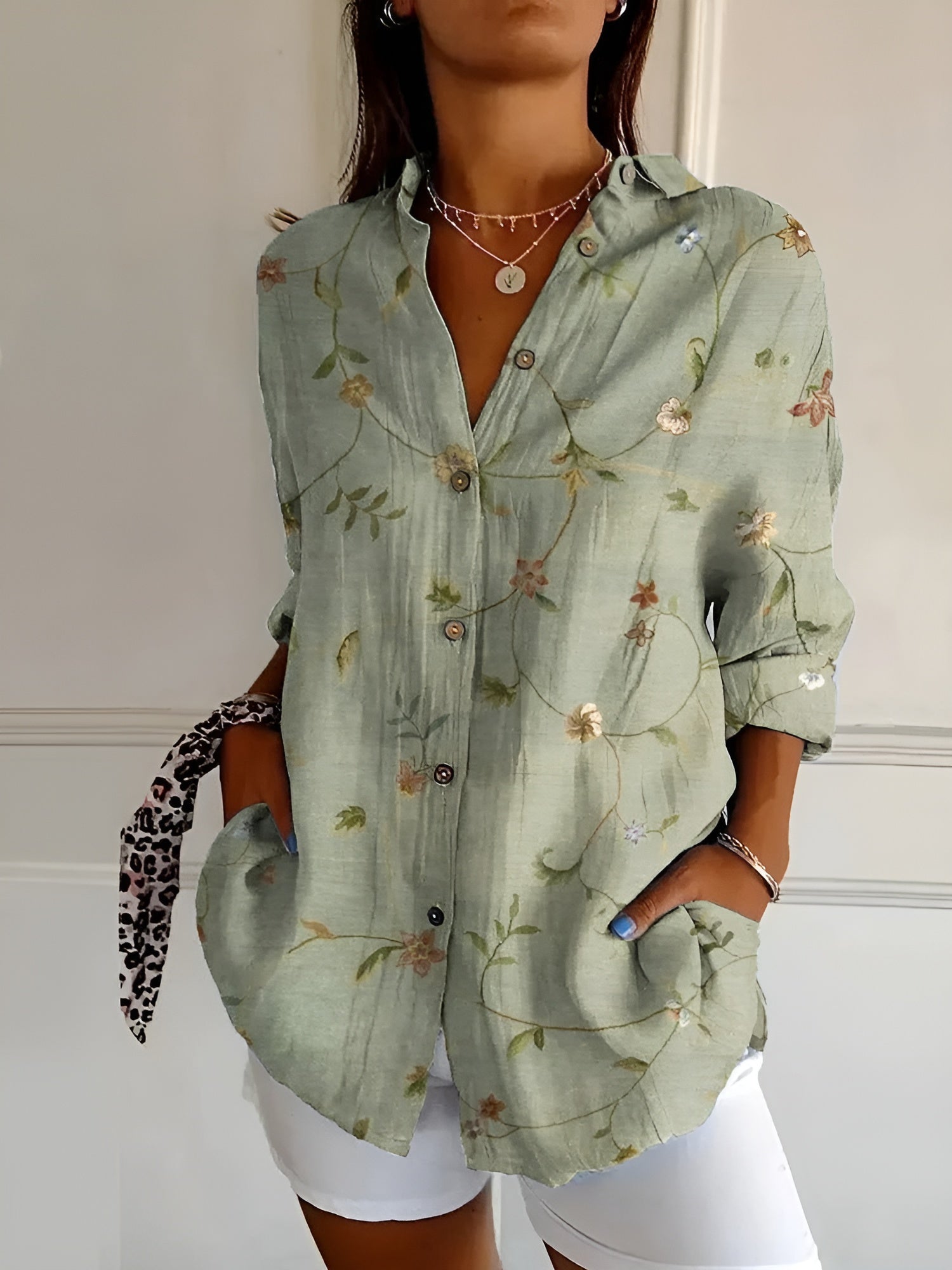 Emma | Women's Relaxed Long Sleeve Button Shirt