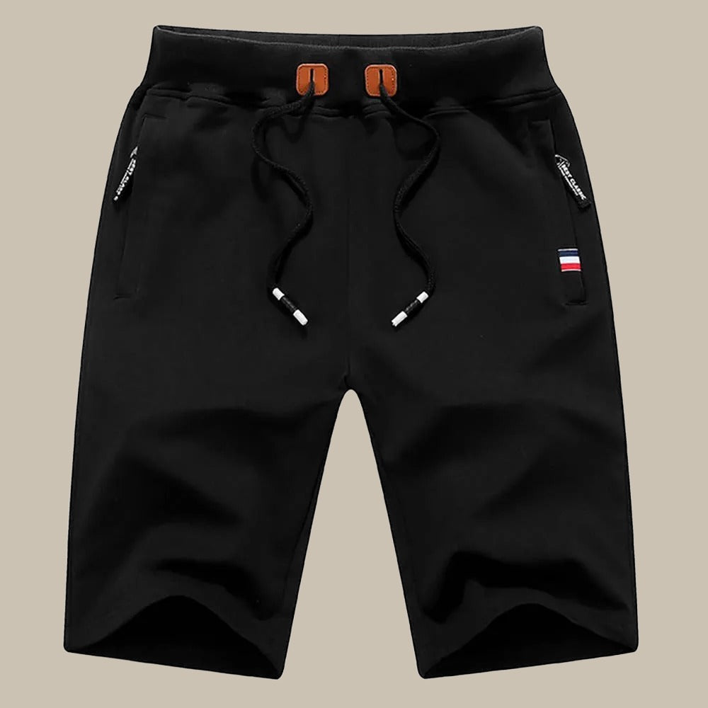 Brandon | Men's Drawstring Zip Pocket Casual Shorts
