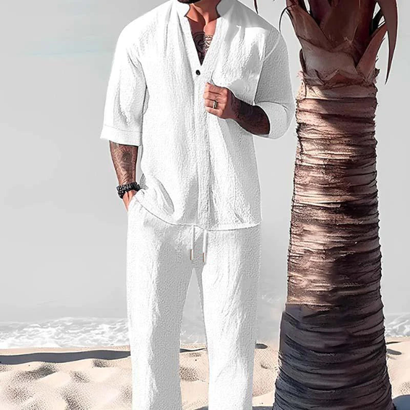 Lucas | Men's Cotton-Linen Lounge Set