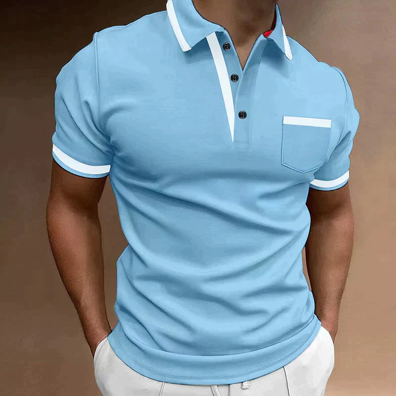 Liam | Men's Contrast Trim Polo Shirt