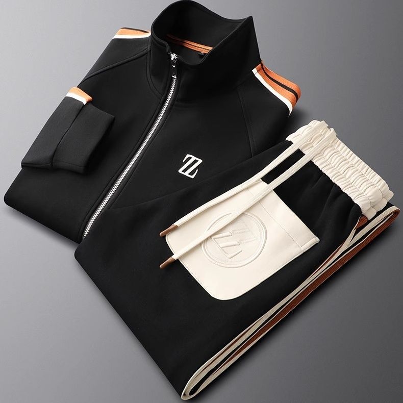 Liam | Men's Slim Fit Zipper Tracksuit Set