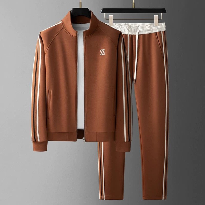 Liam | Men's Slim Fit Zipper Tracksuit Set
