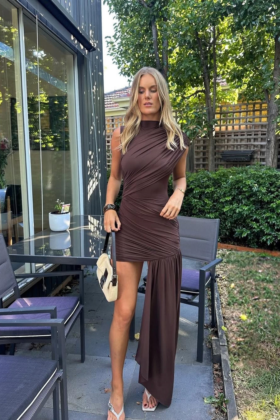 Sophia | Women's Cap Sleeve Wrap Mini Dress