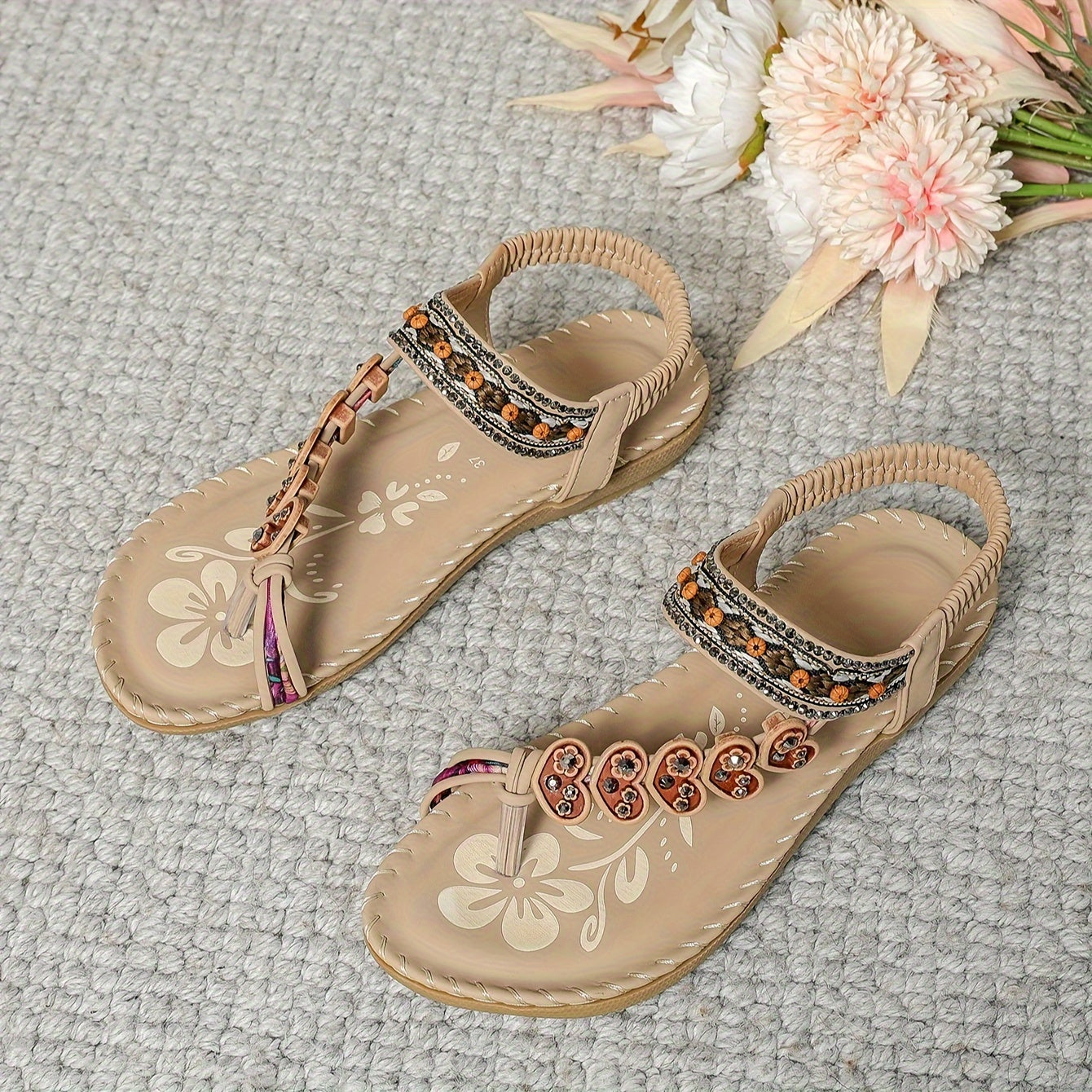 Layla | Women's Beaded Back Strap Sandals