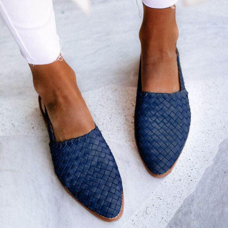 Ivy | Women's Slingback Closed Toe Flat Sandals
