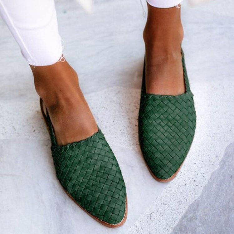 Ivy | Women's Slingback Closed Toe Flat Sandals
