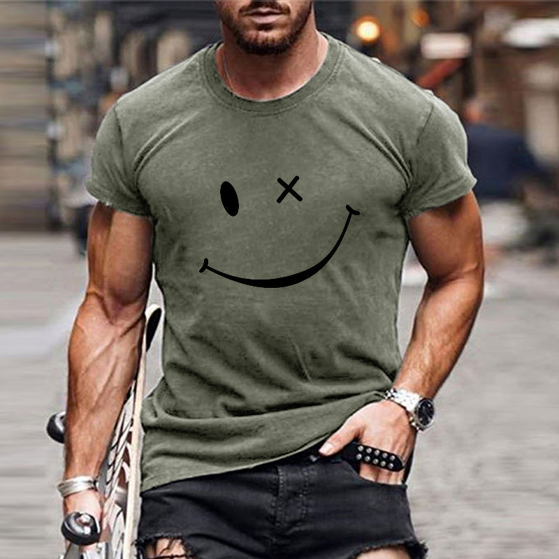 Jaxon | Men's Graphic Smiley Print T-Shirt