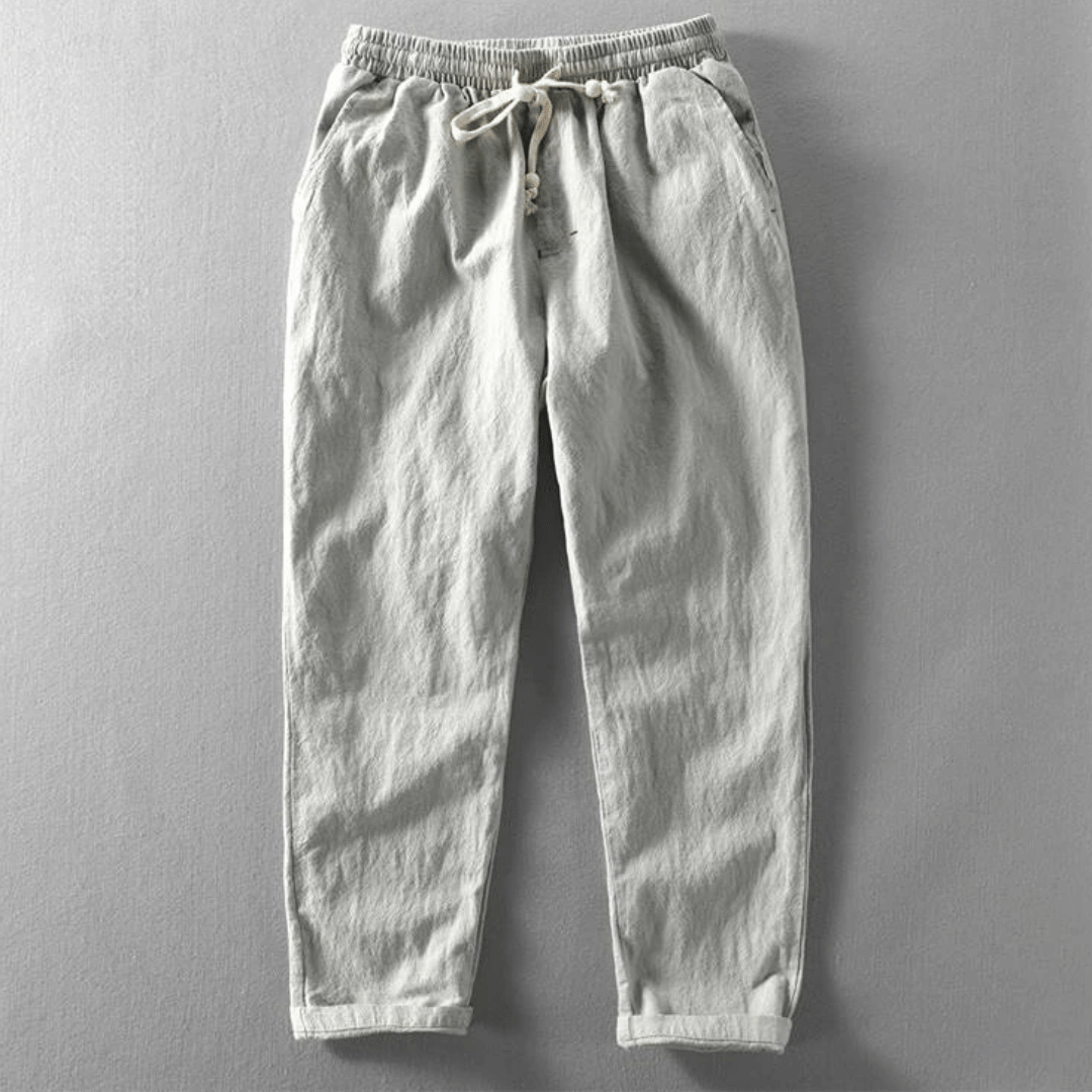 Lucas | Men's Relaxed Drawstring Linen Pants