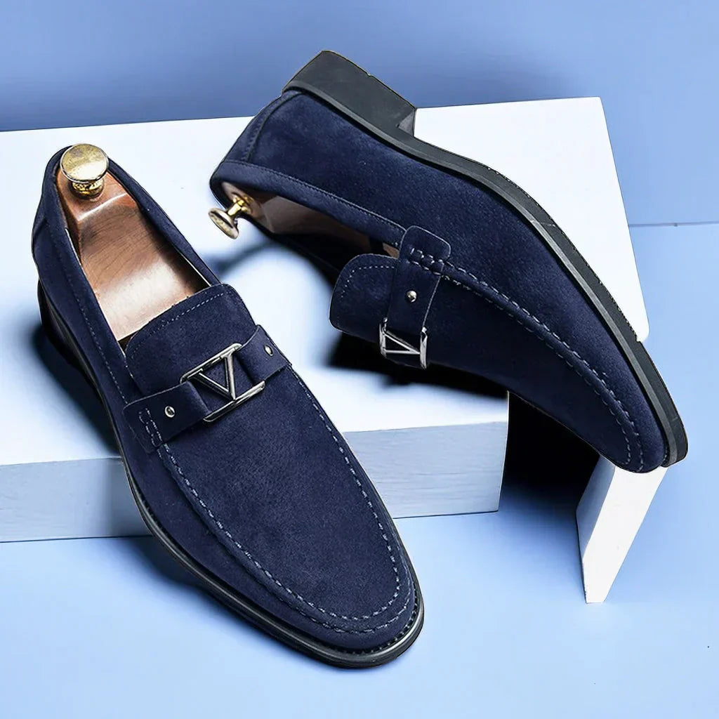 Dominic | Men's Buckle Detail Slip-On Loafers