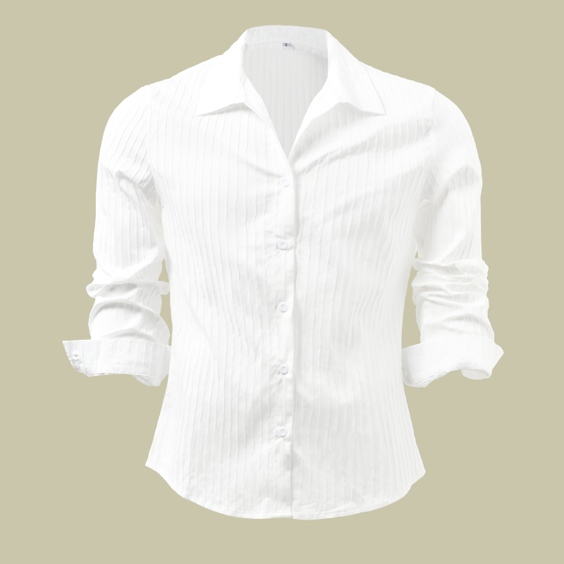 Ethan | Men's Modern Ribbed Slim-Fit Linen Shirt