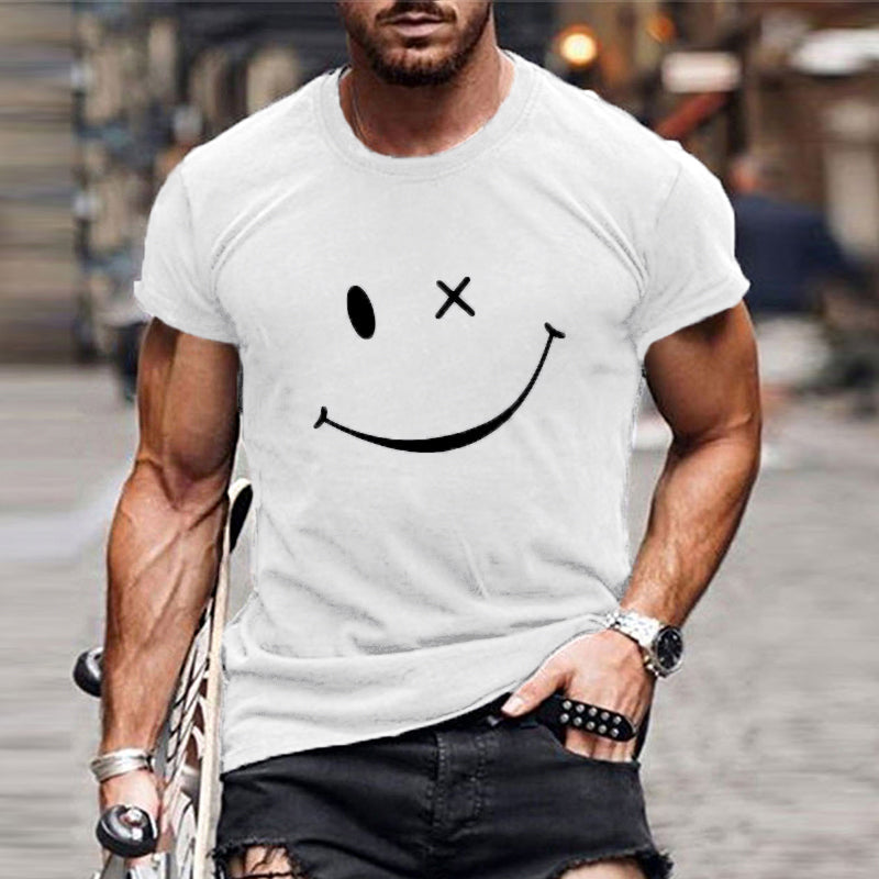 Jaxon | Men's Graphic Smiley Print T-Shirt