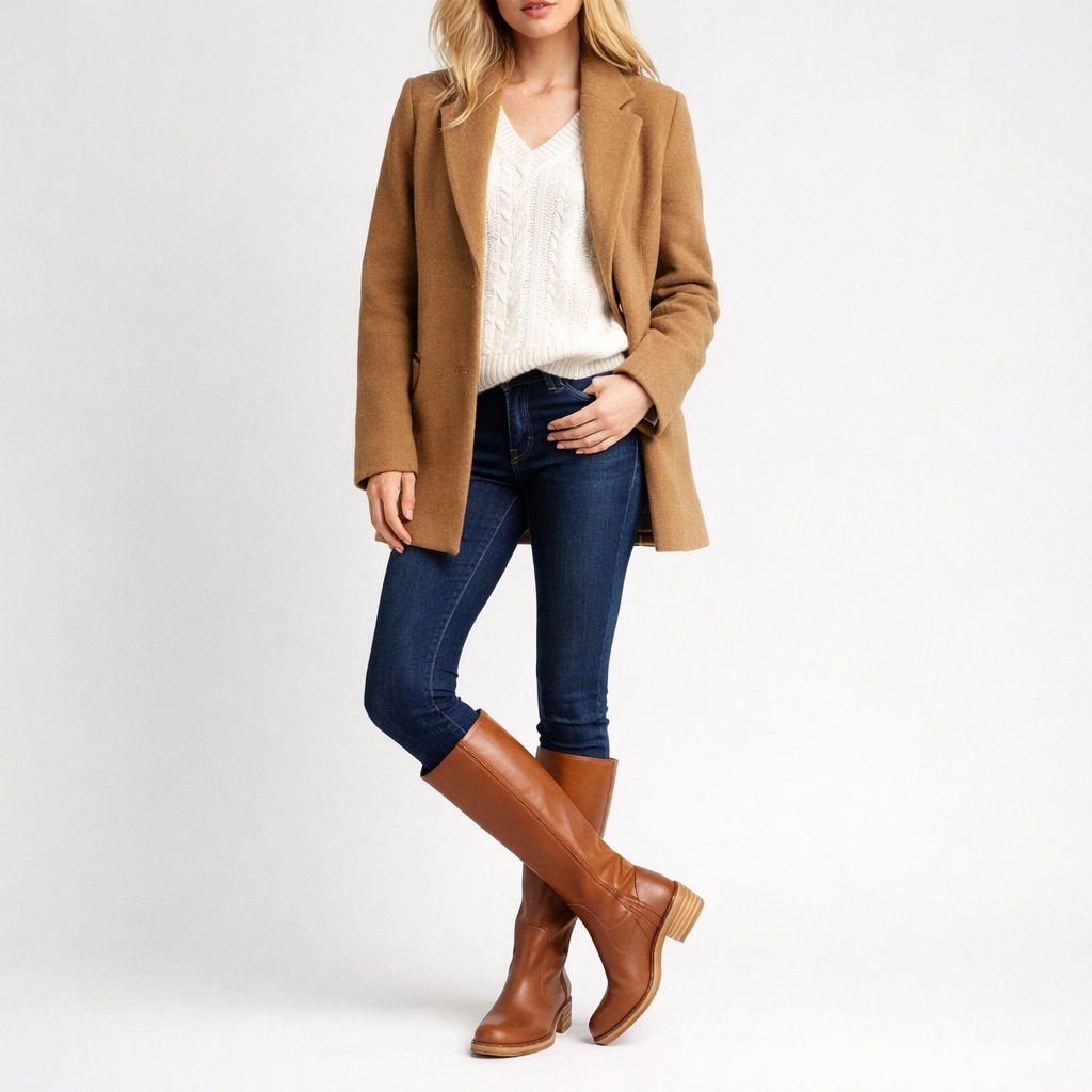 Natalie | Women's Classic Block Heel Tall Boots