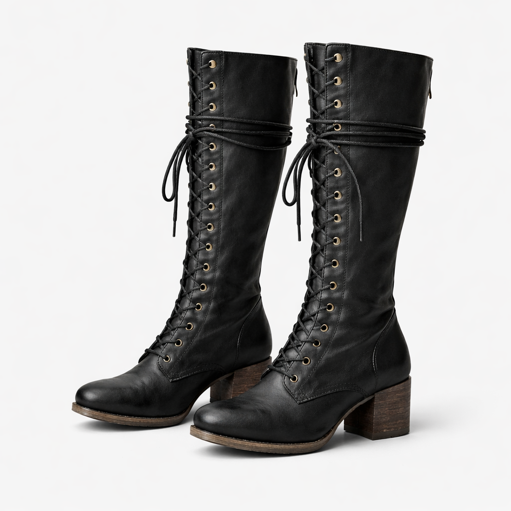 Scarlett | Women's Lace-Up Knee-High Boots