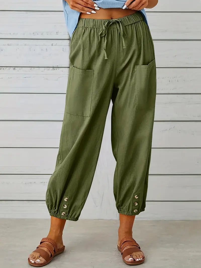 Nora | Women's Loose Fit Drawstring Casual Pants