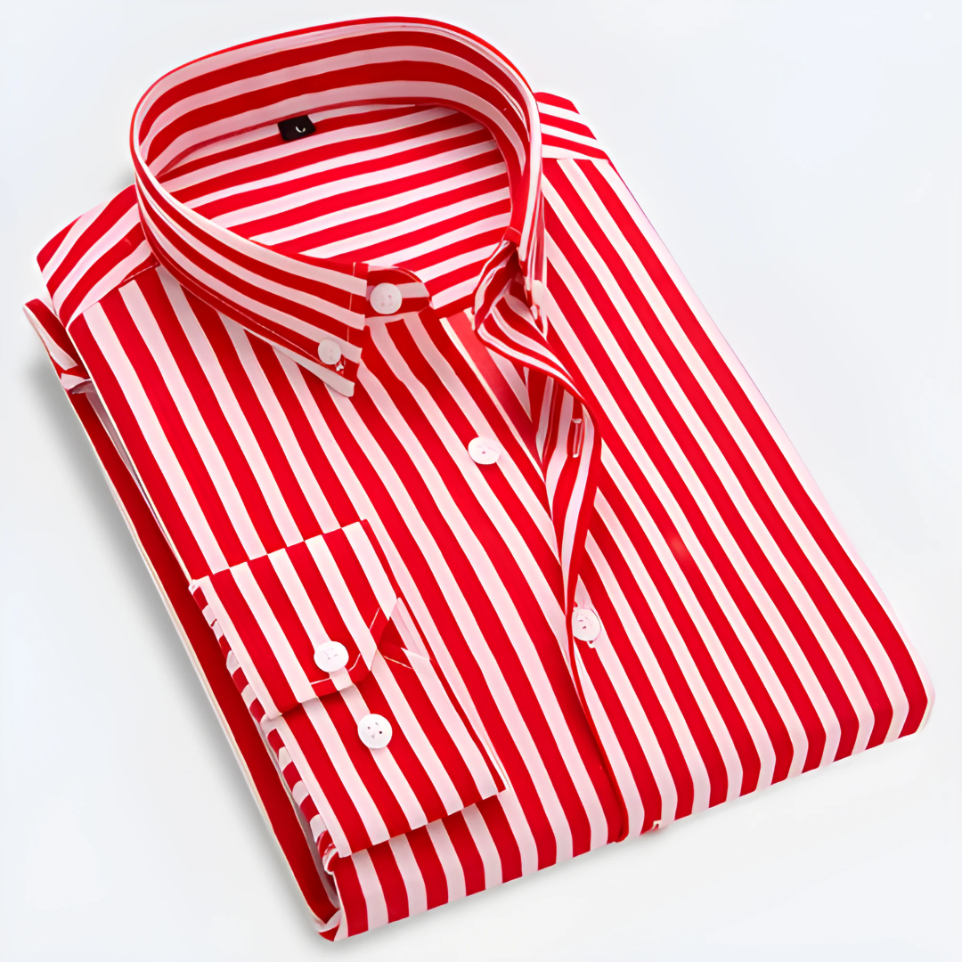 Adrian | Men's Striped Long Sleeve Shirt