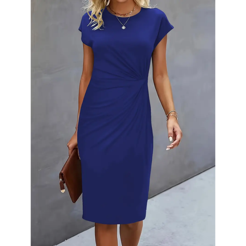 Bella | Women's Ruched Waist Bodycon Midi Dress