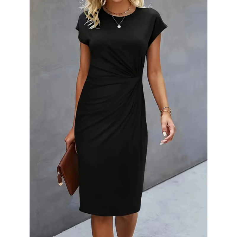 Bella | Women's Ruched Waist Bodycon Midi Dress