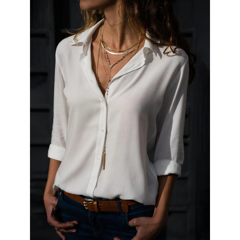 Ariana | Women's Long Sleeve Chiffon Blouse