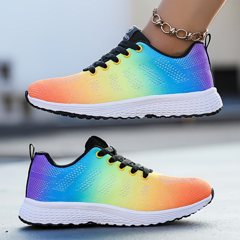 Ava | Women's Lightweight Knit Lace-Up Sneakers