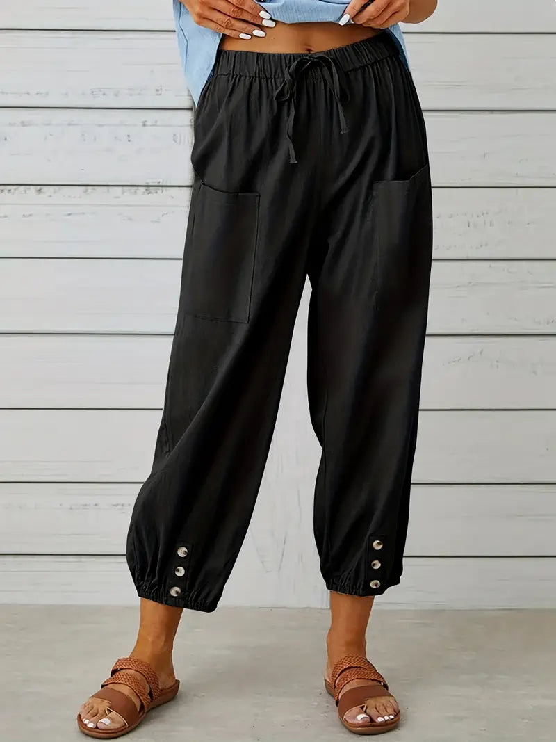 Nora | Women's Loose Fit Drawstring Casual Pants