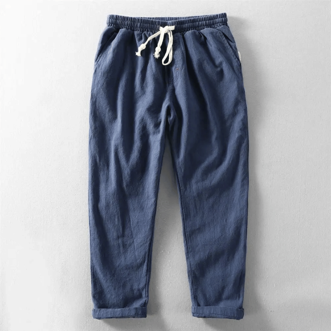 Lucas | Men's Relaxed Drawstring Linen Pants