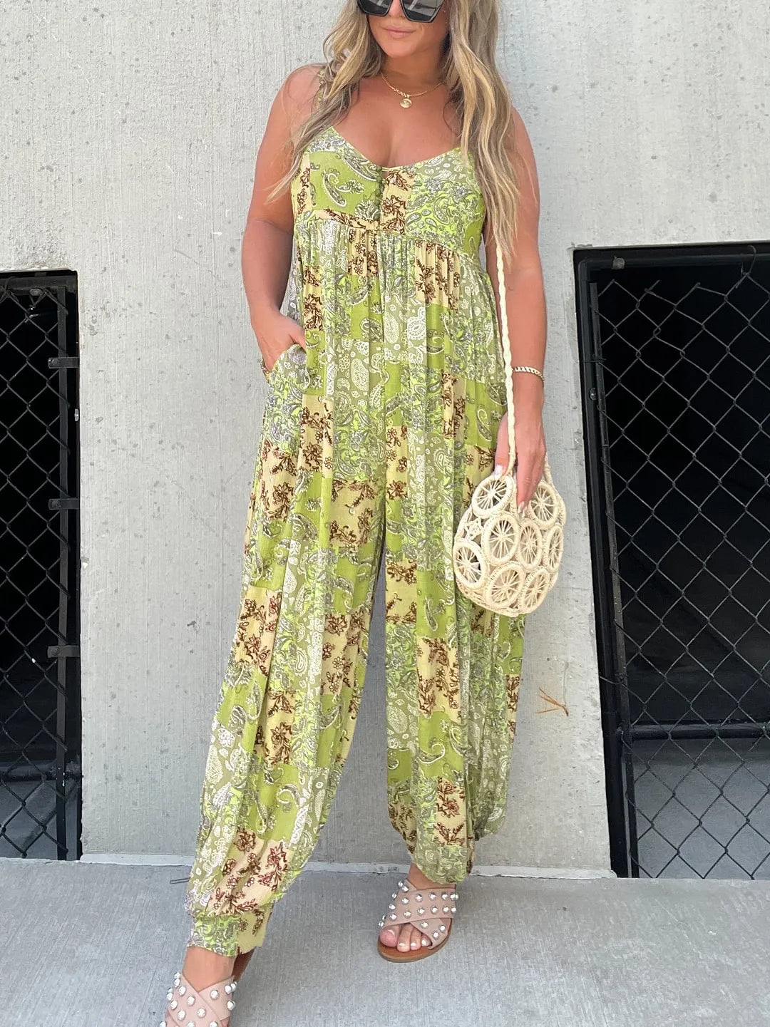 Willow | Women's Boho Print Beach Jumpsuit