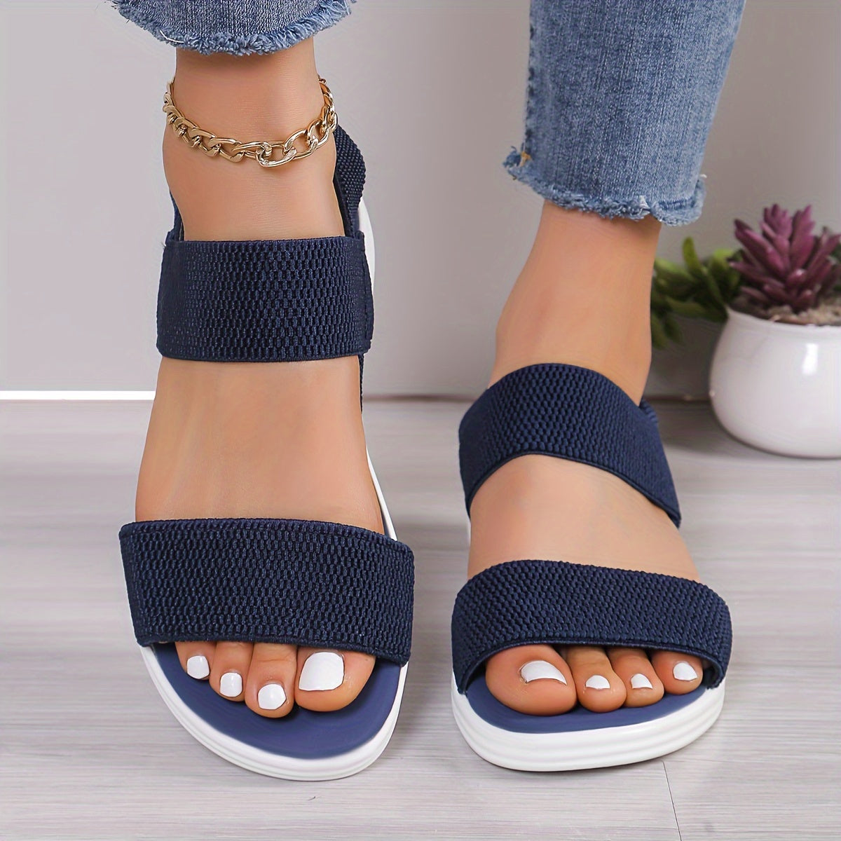 Luna | Women's Adjustable Ankle Strap Sandals
